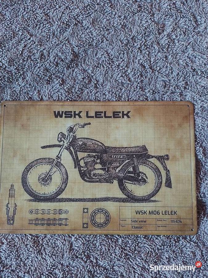 Szyld metalowy mz wsk simson awo ts es etz Motocykle na części lubelskie