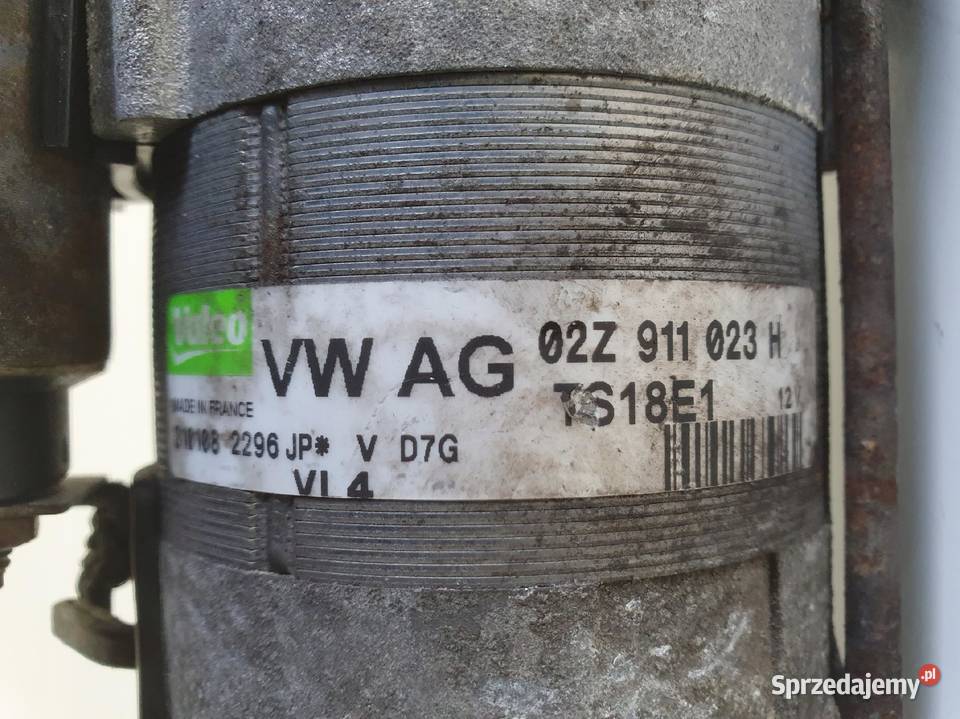 VW Golf V 19 TDI ROZRUSZNIK valeo 02Z911023H Janów
