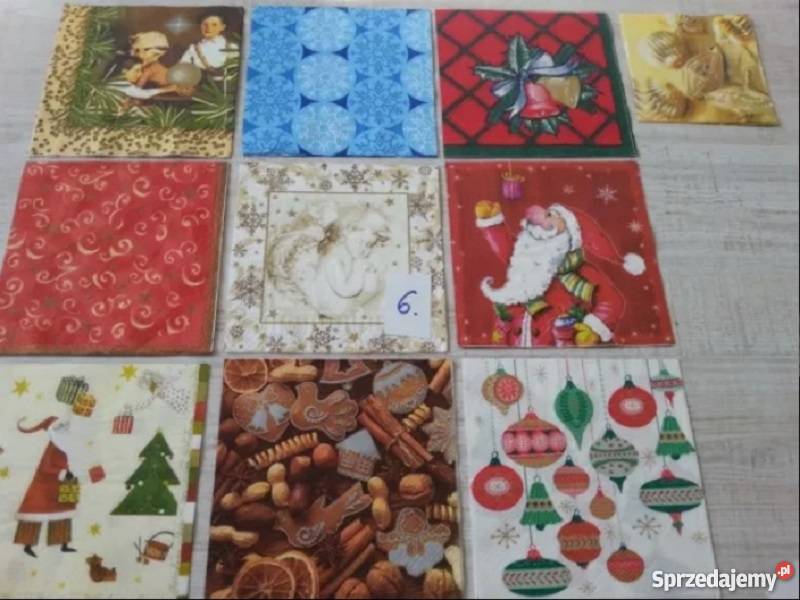 10 3 jesień zima 40 zestawów serwetki do Rękodzieło Łódź