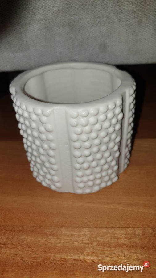 Osłonka doniczka ceramiczna biała ozdobna Warszawa