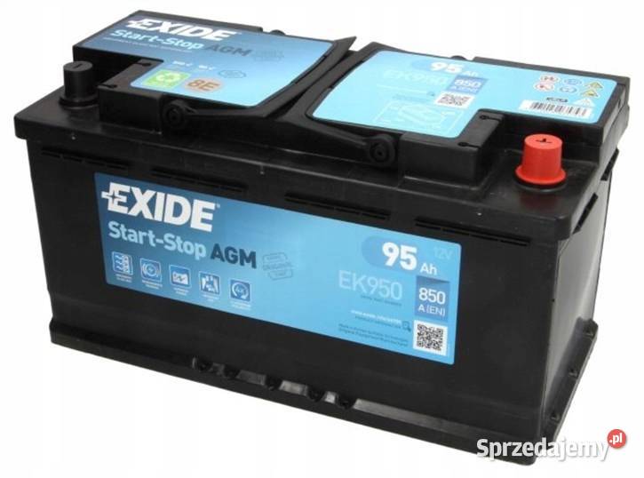 Akumulator EXIDE AGM START&STOP EK950 95Ah 850A EN Bełchatów ...