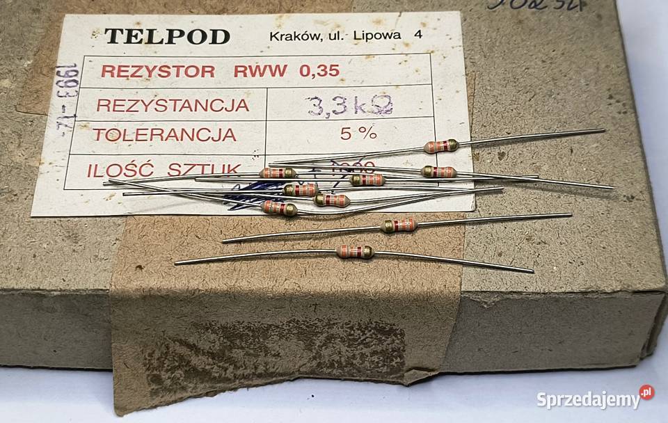 Rezystor 33k RWW 035 TELPOD Gdańsk sprzedam