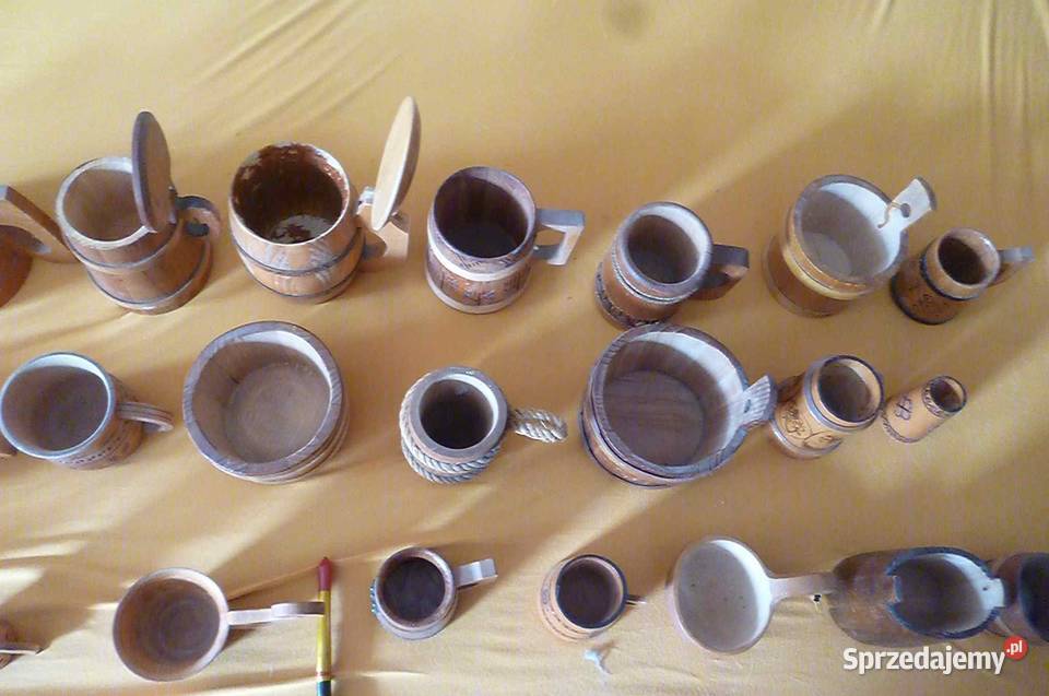 KOMPLET KUFLI DREWNIANYCH GÓRALSKIE ZDOBIONE małopolskie Kraków