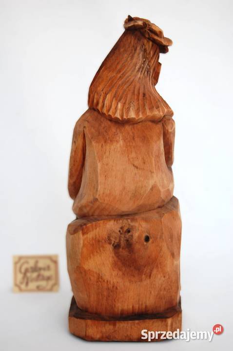 Jezus Chrystus frasobliwy rzeźba drewniana Lublin