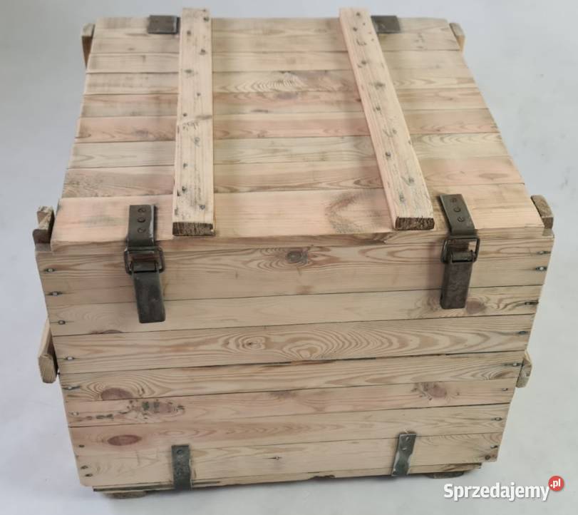 Skrzynia wojskowa zielona siedzisko 70x54x62 Malbork