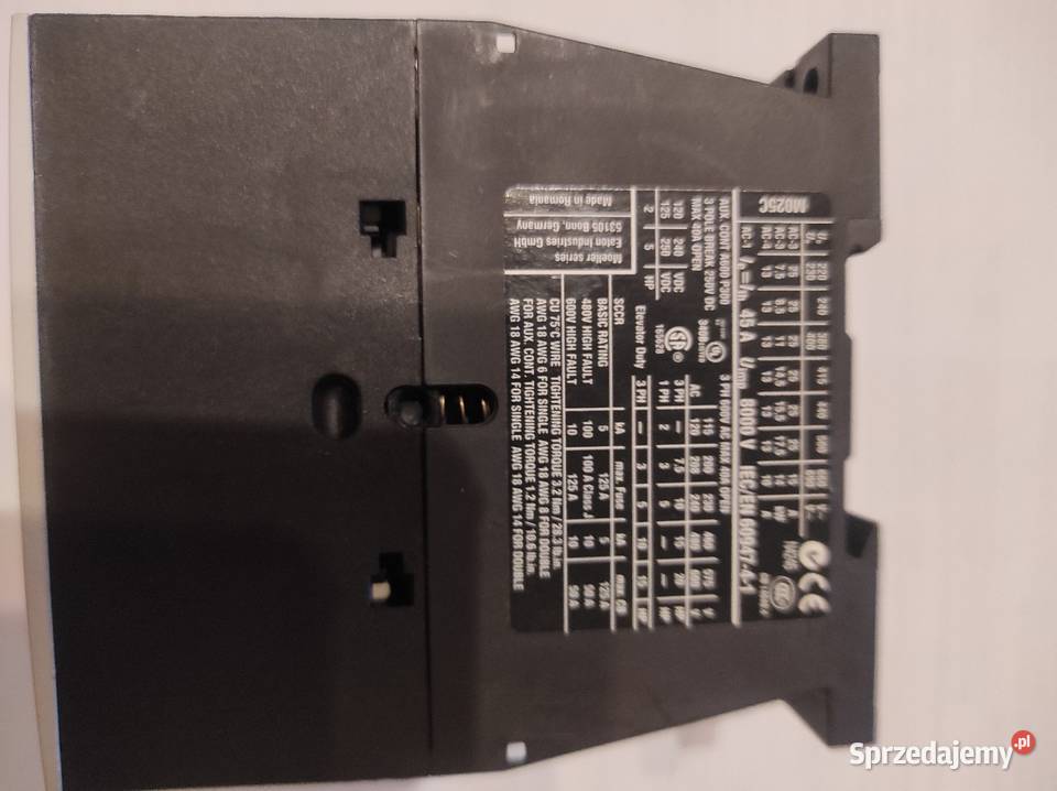 EATON Stycznik mocy DILM25 10 EA230V50HZ Liszkowice sprzedam