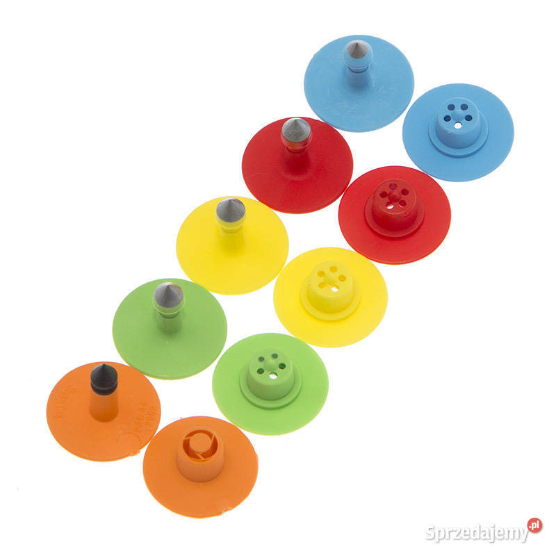 Kolczyk kompletny pomarańczowy ST 1 28 mm op 25 Rolnictwo Drzonek