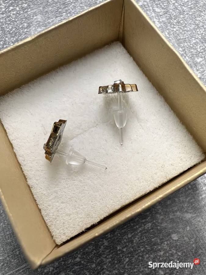 Kolczyk złoty z diamentem gwiazda gwiazdka Jasło