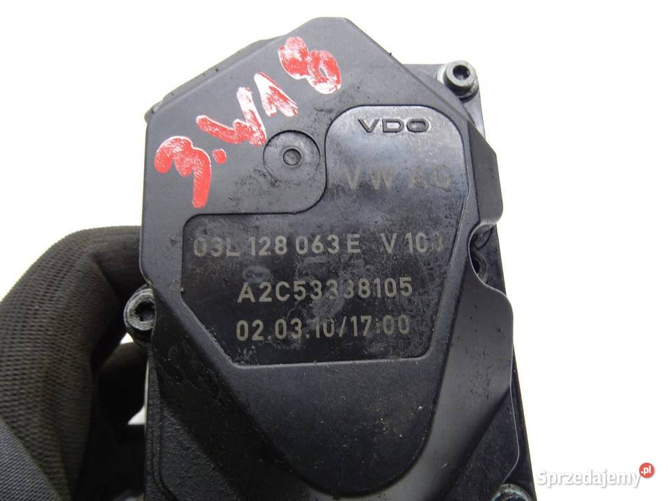 PRZEPUSTNICA POWIETRZA 03L128063E 20 TDI AUDI A3
