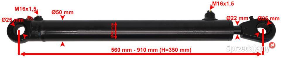 Polski Cienki Siłownik Hydrauliczny CYLINDER Solec Kujawski
