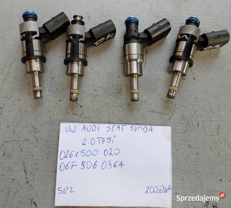 Sprawdzony wtryskiwacz VW 20 TFSI 0261500020 Silniki i osprzęt Części