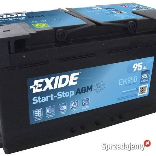 Akumulator EXIDE AGM START&STOP EK950 95Ah 850A - Dowóz Katowice ...