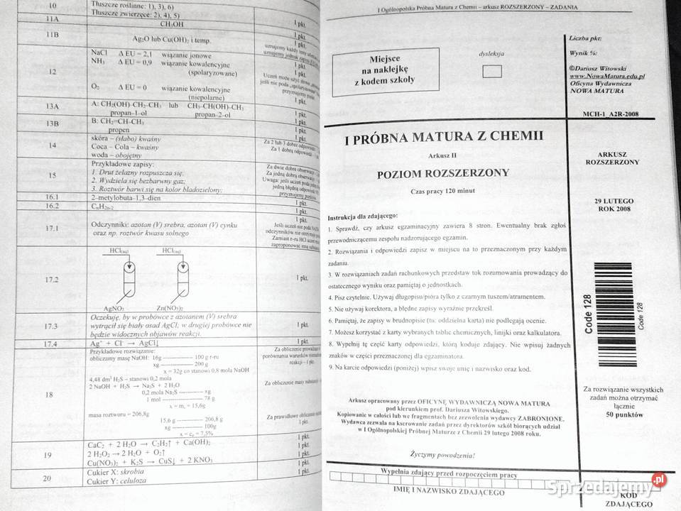 Chemia Zbiór zadań z odpowiedziami 20022013 Tom