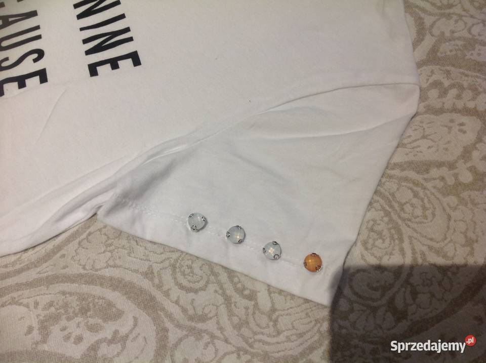 Koszulka Damska PINKO S Biała Kamienie Nowa Sól