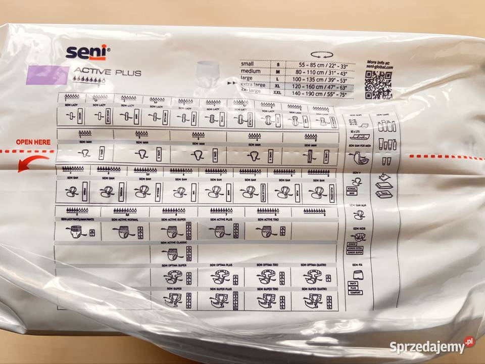 Seni Active Plus XL Majtki chłonne 17 opakowań łódzkie Jeżów sprzedam