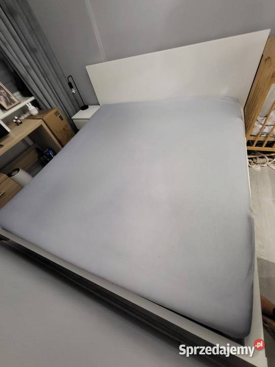 łóżko Malm 180x200 z pojemnikiem Ikea stan śląskie Sosnowiec sprzedam