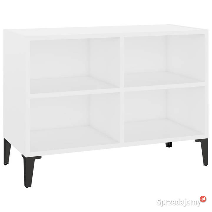 Szafka TV z metalowymi nóżkami biała 695x30x50 mazowieckie