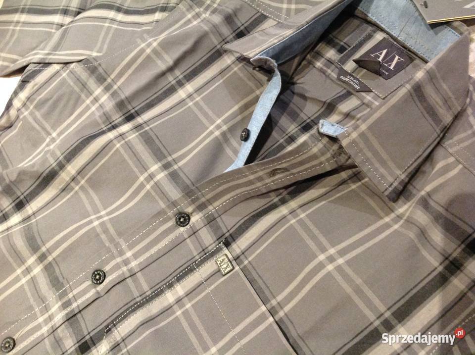 Koszula w Krate Męska ARMANI EXCHANGE M NOWA Nowa Sól