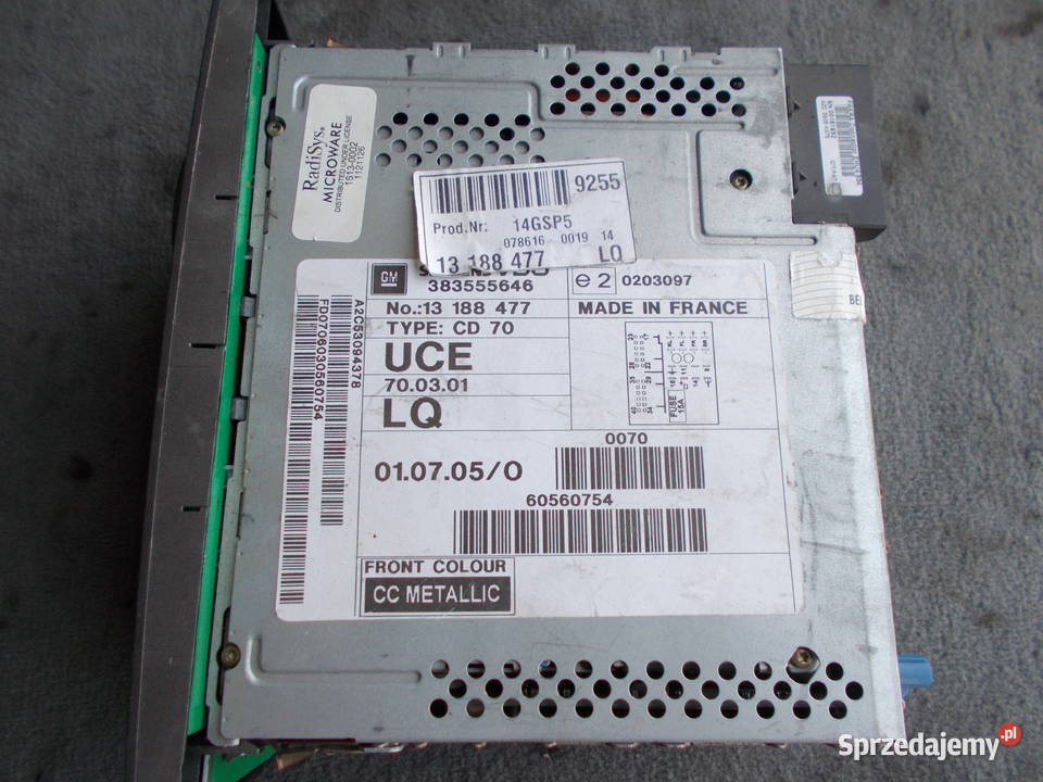opel VECTRA radio CD70 NAVI 13188477