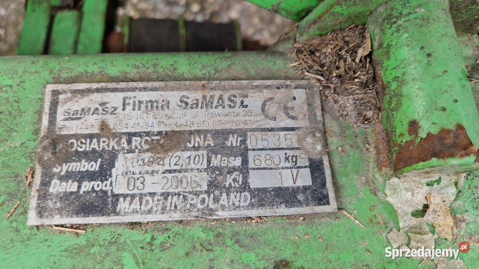 KOSIARKA SAMASZ 21 m ZE SPULCHNIACZEM 2006 r Błogoszów sprzedam