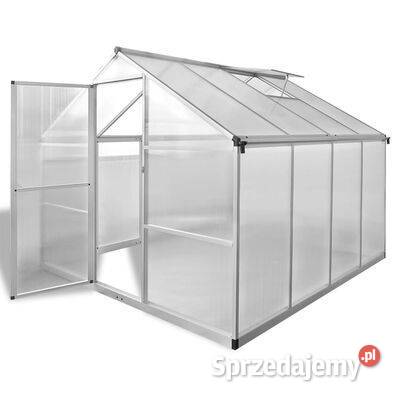 vidaXL Szklarnia ogrodowa ze wzmacnianą Szklarnie