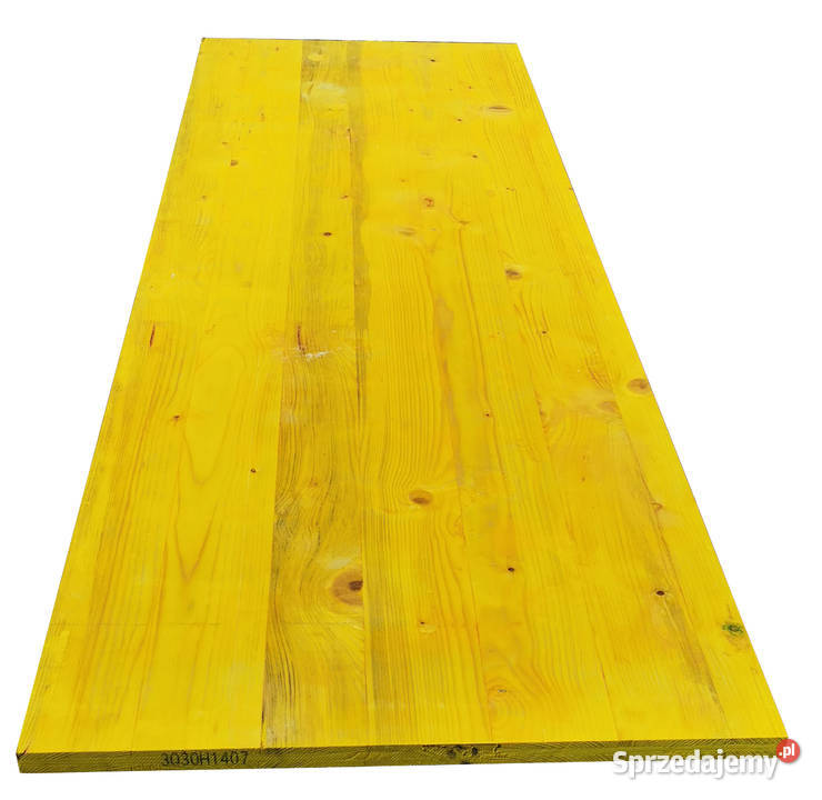 Płyta trójwarstwowa nieokuta żółta 21x500x2500mm Drewno konstrukcyjne Trzebinia