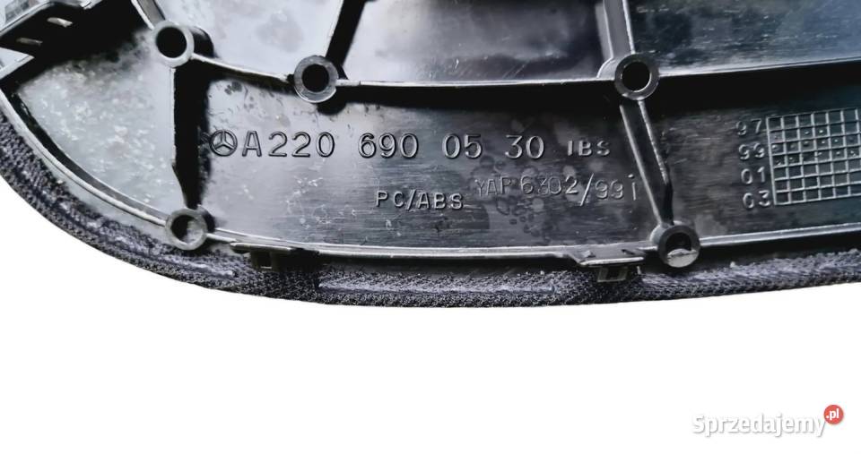 TRZECIE ŚWIATŁO STOP STOPU PÓŁKA MERCEDES W220 S Działoszyce