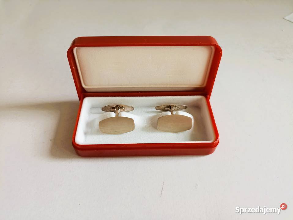 Spinki mankietowe męskie srebrne vintage Bełchatów sprzedam