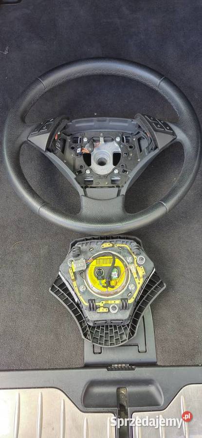 Kierownica skórzana z poduszką do BMW 5 E60 E61 Części montażowe Wrocław