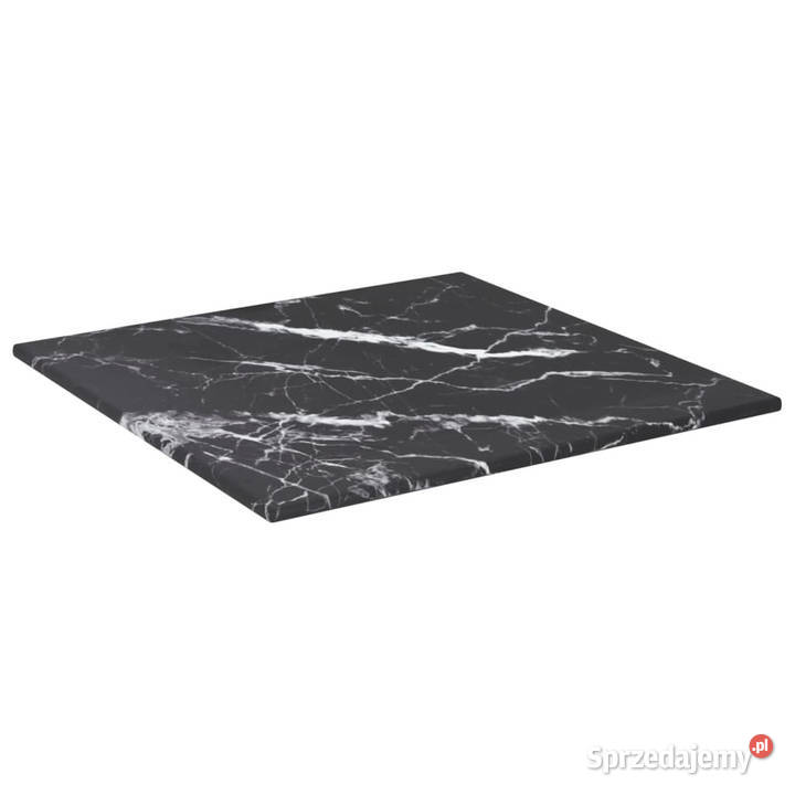 Blat stołu czarny 30x30 6 mm szkło ze wzorem Warszawa