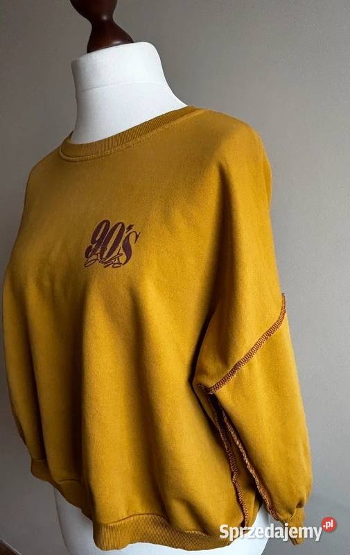 Bluza damska musztardowa oversize vintage 90s Szczecin
