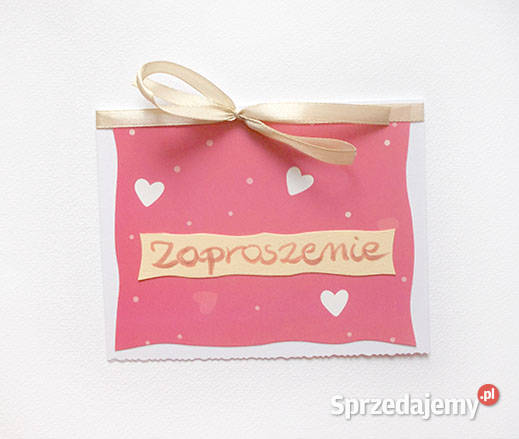 proste zaproszenie bez tekstu czerwone Opole sprzedam