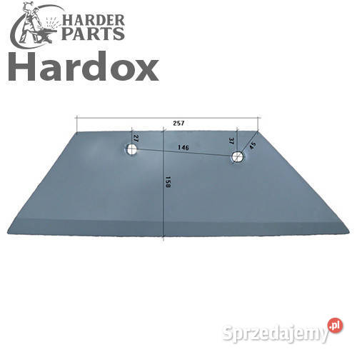 Lemiesz 300hektarów HARDOX 85384P części do