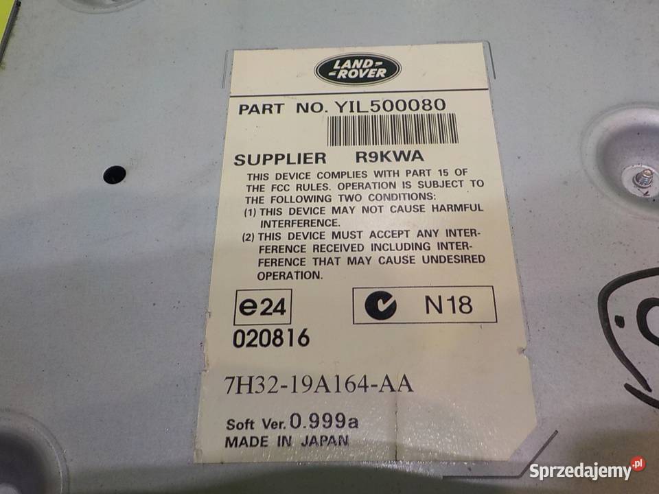 RANGE ROVER L322 LIFT 36 TD V8 07r modul Wyposażenie elektryczne Suków