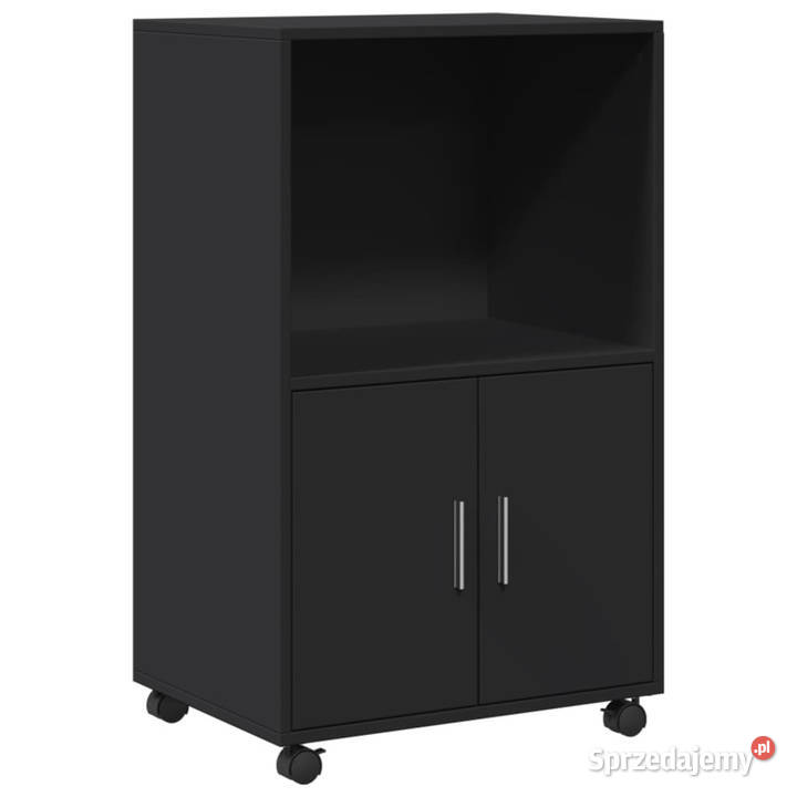 Szafka na kółkach czarna 55x40x91 materiał Warszawa
