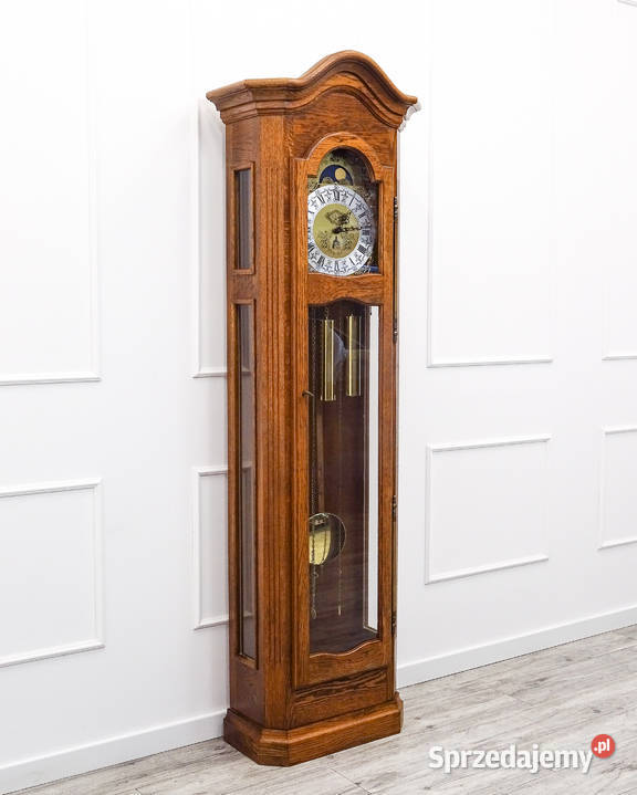 Holenderski Dębowy ZEGAR Stojący z Certyfikatem brązowy Wyposażenie wnętrz sprzedam