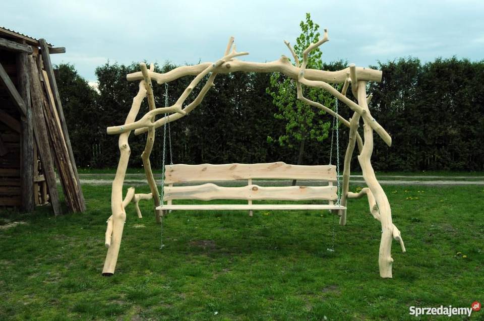 Huśtawka ogrodowa z dębu Mysłowice sprzedam