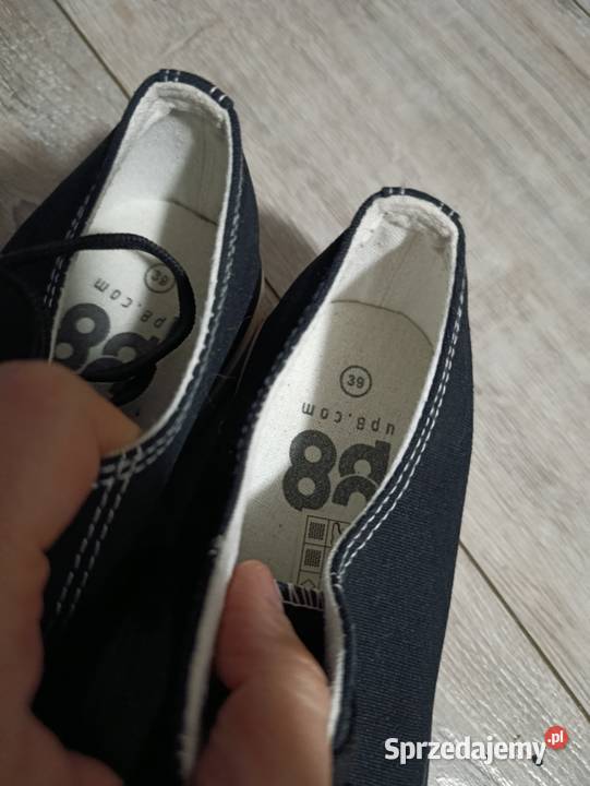 trampki rozmiar 39 czarne damskie Poznań