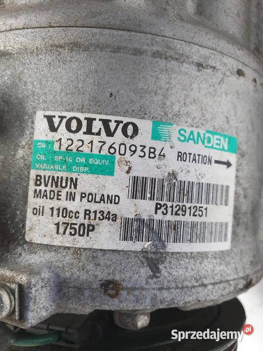 SPRĘŻARKA KLIMATYZACJI Volvo S60 II 16 D2 osobowe Chełm