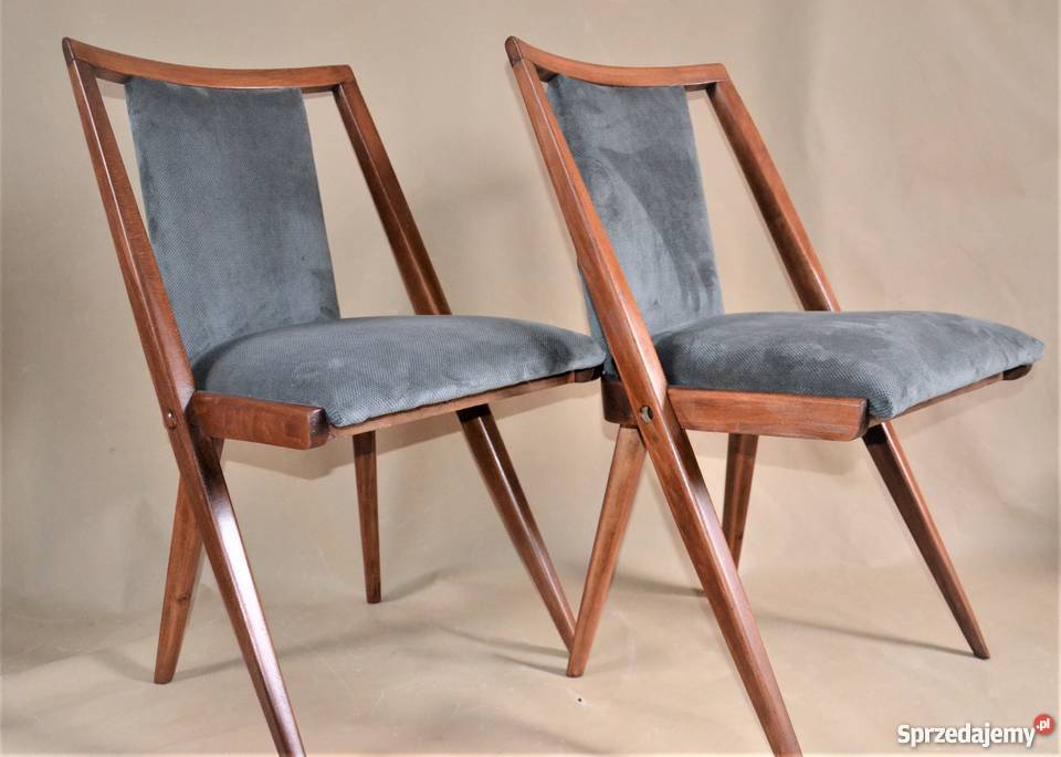 designerskie krzesła z lat 60tych Danish modern po renowacji Designerskie krzesła | Designtown.pl