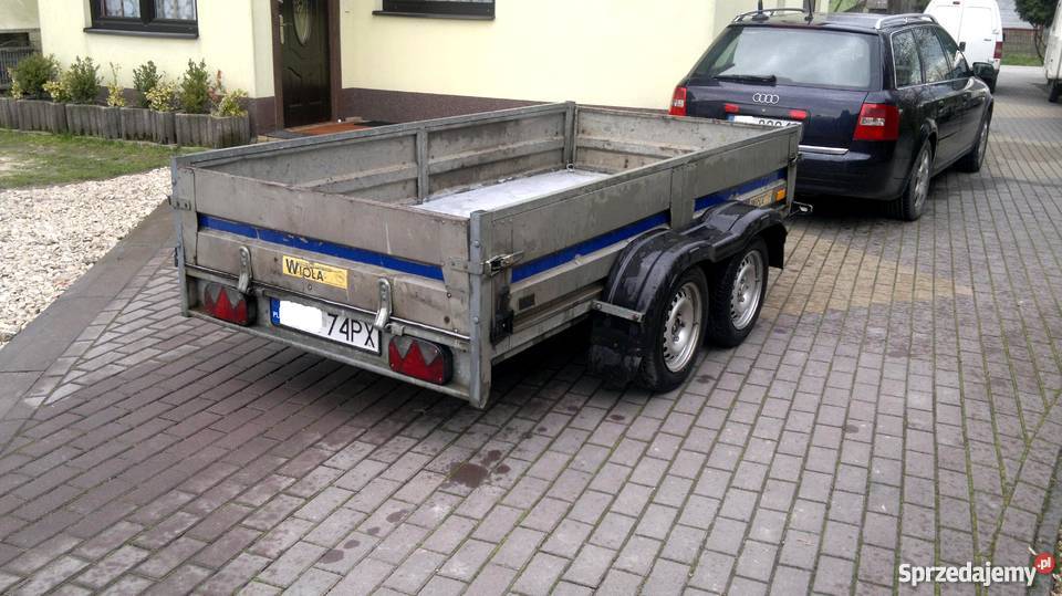 Przyczepa WIOLA DMC 750 Tandem 280x140 Okazja Wodzisław