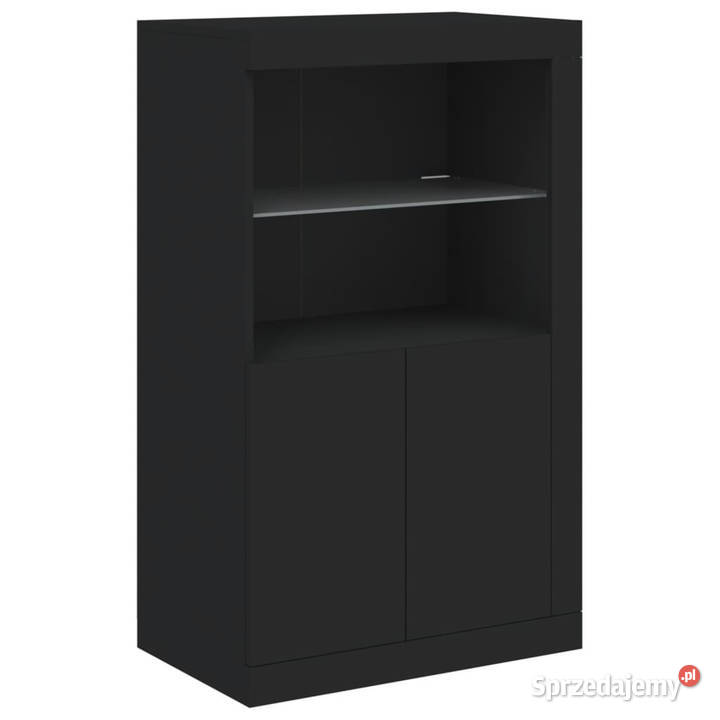 Szafka z oświetleniem LED czarna 162x37x100 Warszawa sprzedam