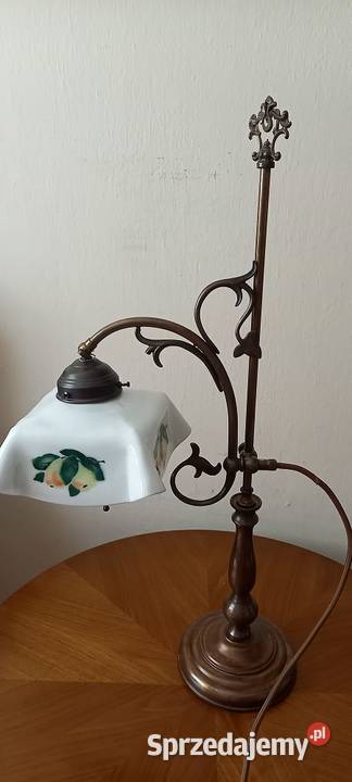Mosiężna lampa z ruchomym ramieniem dostawa Antyki