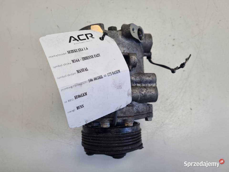 SPRĘŻARKA KLIMATYZACJI Suzuki SX4 16 16V pompa Chełm sprzedam