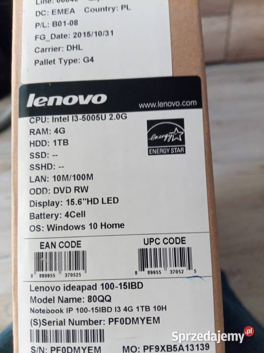 Laptop Lenovo małopolskie Chrzanów