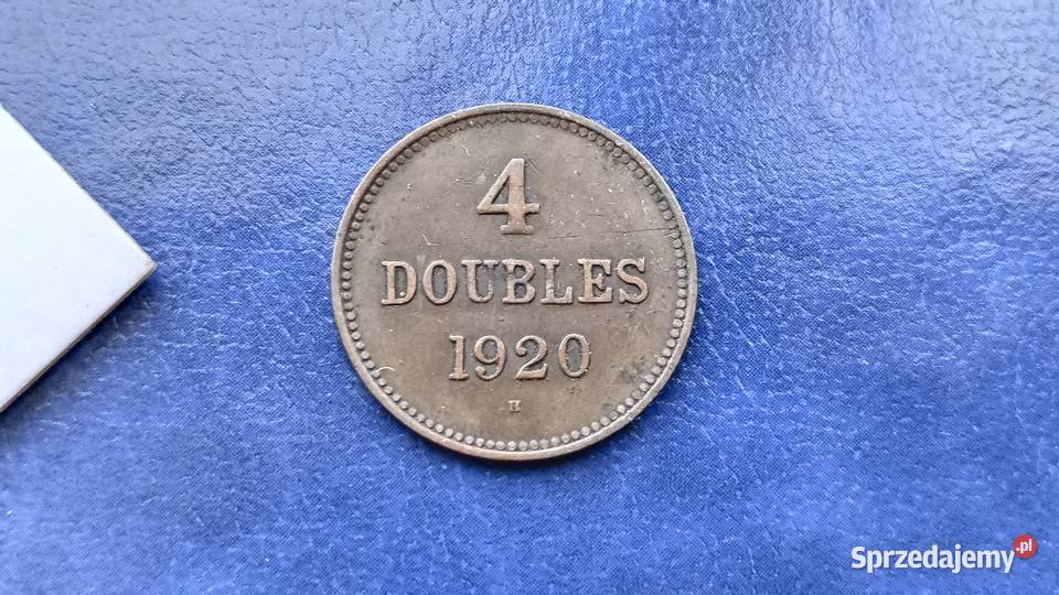 Stare monety 4 doubles 1920 Guernsey Lesko sprzedam