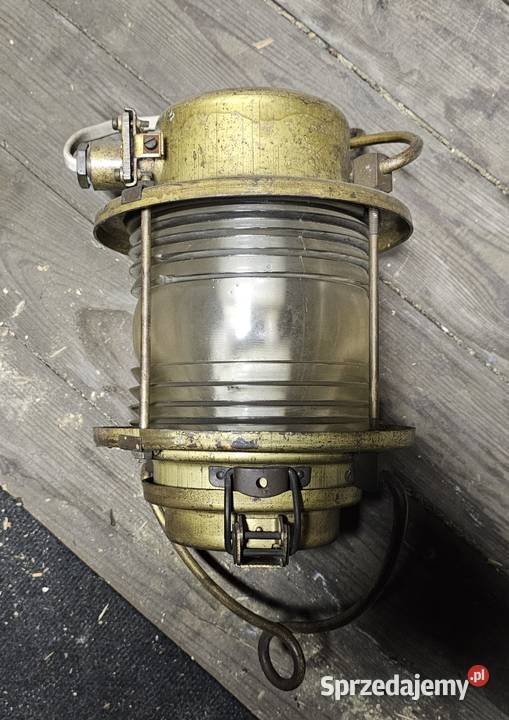 Lampa okręgowa Fomar 1982 mosiężna Gdynia