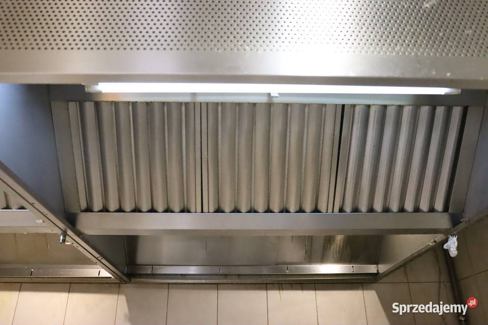 Duży okap gastronomiczny dwuczęściowy Pszczyna