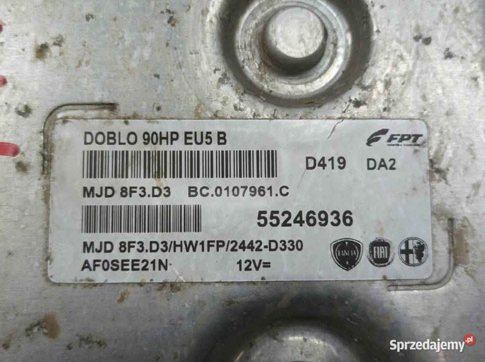 STEROWNIK SILNIKA 55246936 13 D 89 Fiat Doblo II
