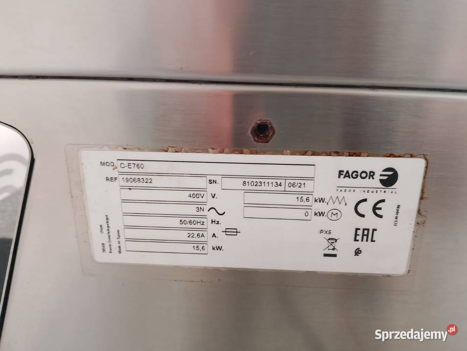 Kuchnia elektryczna nastawna z 6 palnikami 1560 Wrocław sprzedam